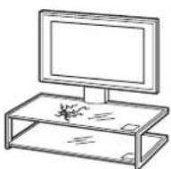 SONY SUFL61 - No utilise un soporte para TV dañado. - 1