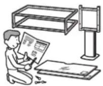 SONY SUFL61 - Asegúrese deOLLOW las instrucciones para instalar firmamente el soporte para TV. - 1
