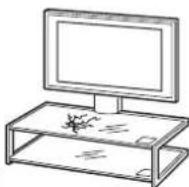 SONY SUFL61 - Monter tv-bordet pa et fast, plant gulv. - 1