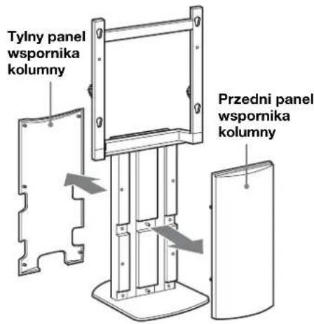 SONY SUFL61 - Zȩć z kolumny centralnej przyzdni i tylny panel wspornika kolumny. - 1