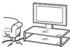 SONY SUFL61 - Veillez à ne pas coincer le cordon d'alimentation ou le cable de raccordement. - 1