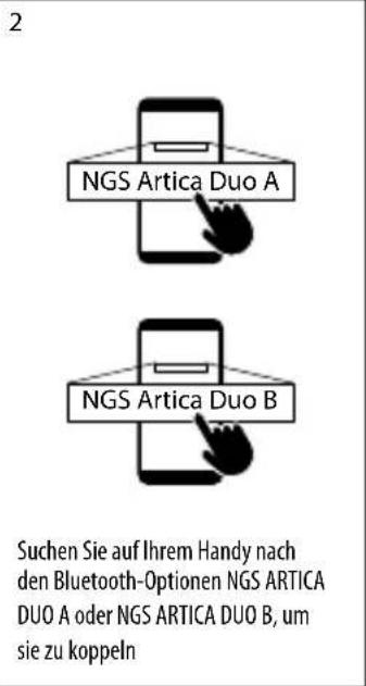 NGS Artica DUO - HEADSETS MIT BLUETOOTH-GERÄTEN KOPPELN - 2
