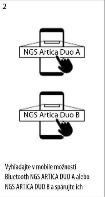 NGS Artica DUO - PRIPOJIT SLUCHADLA K BLUETOOTH ZARIADENIAM - 2