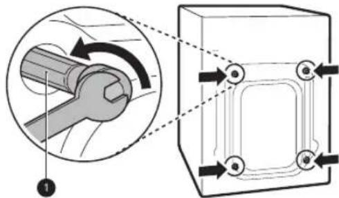 LG F4V3VYPKPE - Removing the Transit Bolt Assemblies - 1