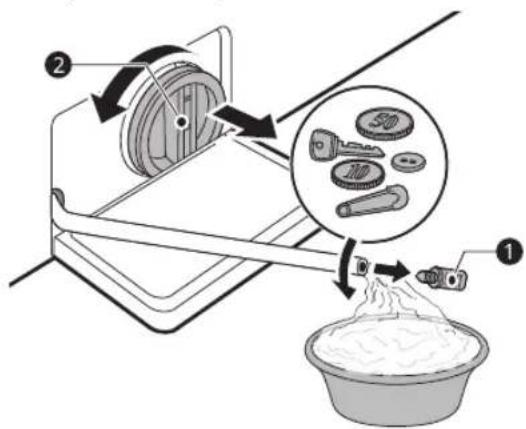 LG F4V3VYPKPE - Cleaning the Drain Pump Filter and Performing an Emergency Water Evacuation - 2