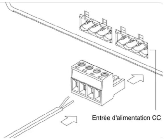 LEVELONE IGP1271 - Connexion de l'alimentation (Alimentation industrielle DC à commander séparément.) - 1