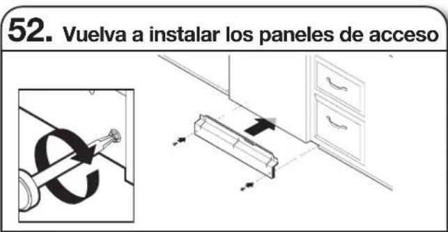 KENMORE Elite 2214862 - Vuelva a instalar los paneles de acceso y los elementos de sujeción - 3