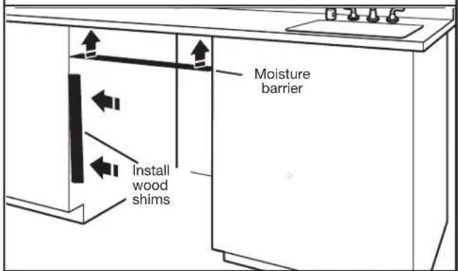 KENMORE Elite 2214862 - INSTALL OPTIONAL MOISTURE BARRIER - RECOMMENDED FOR WOOD COUNTERTOPS - 1