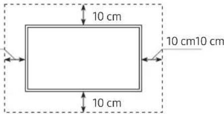 SAMSUNG GQ55Q80RGT - Providing proper ventilation for your TV - 2