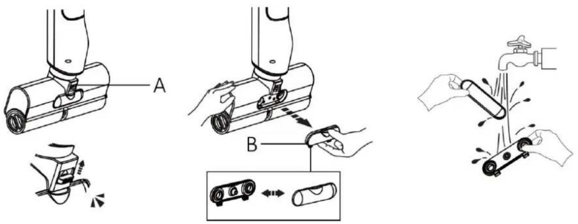 Emerio FC123454 - Cleaning the cover of the dirty water transfer part - 1
