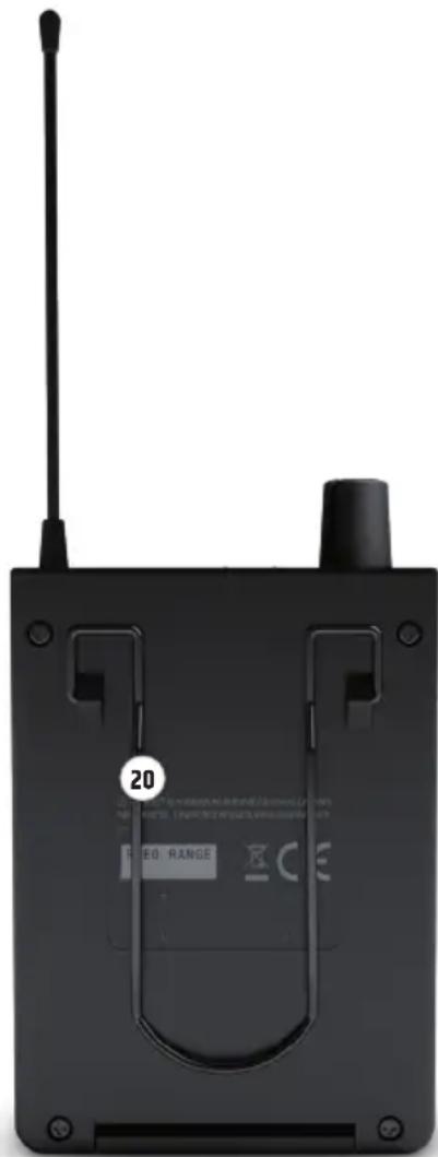 LD Systems U304.7 - CLIP DE CINTURON - 1