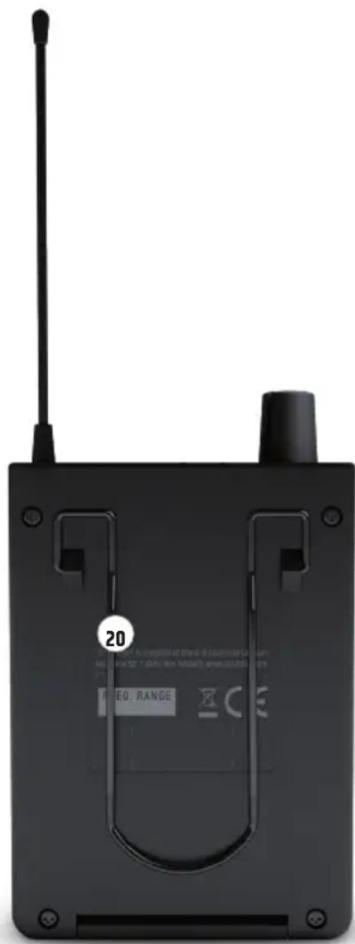 LD Systems U304.7 - CLIP DA CINTURA - 1