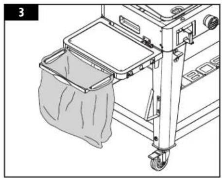Pit Boss PB5BGD2 - UTILISANT LE SUPPORT DE SAC DE POUBELLE - 2