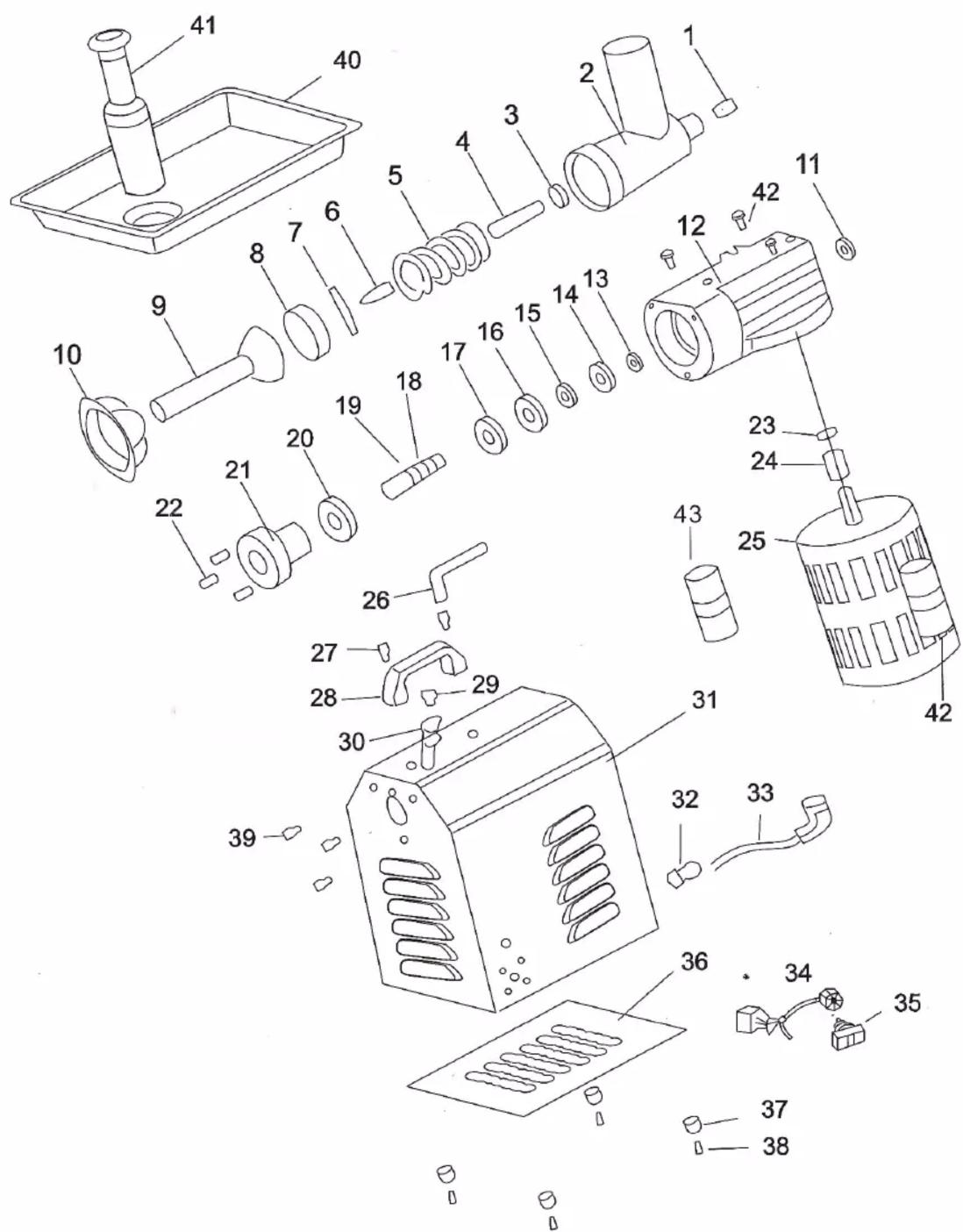Avantco 177MG12 - Parts Manual - 1