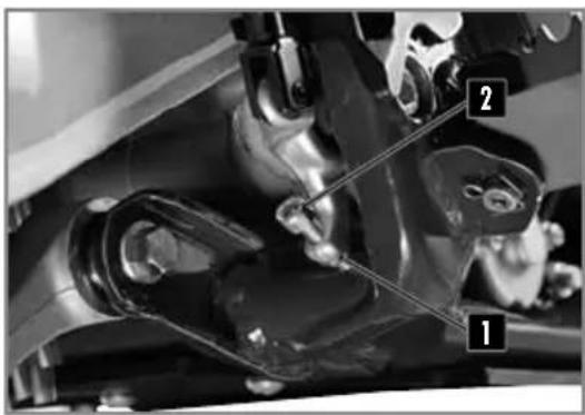 Sherco 250 SE (2023) - RÉGLAGE DE LA POSITION DE LA PÉDALE DE FREIN ARRIÈRE - 1