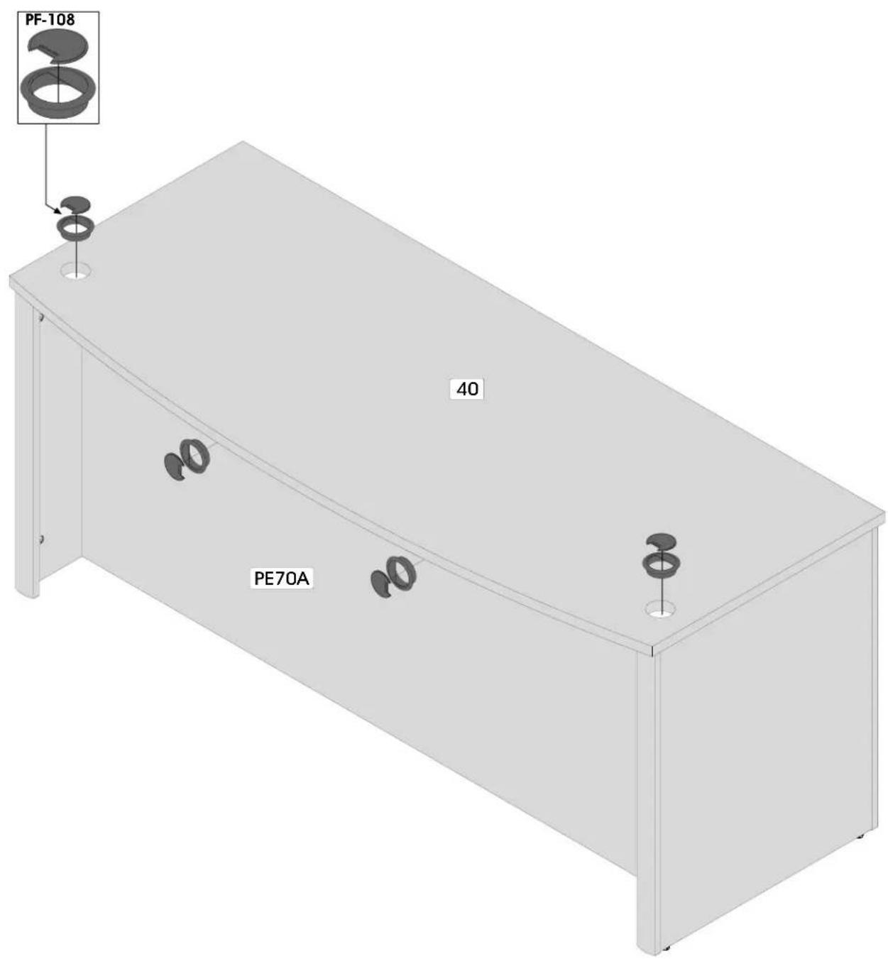 Bestar Connexion 93850 - PRE-ASSEMBLY / PRE-ASSEMBLAGE / PREENSAMBLAJE - 3