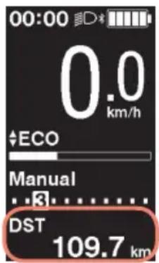 SHIMANO SCE6100 - Réinitialisation de la distance parcourue - 1