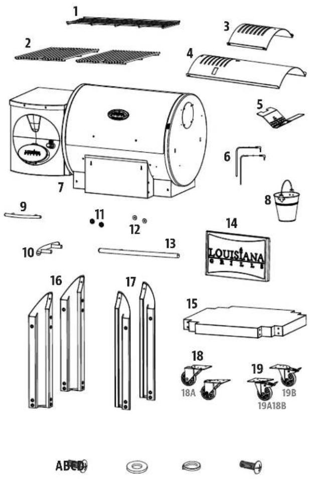 Louisiana Grills 10595 - PIÈCES DE REMPLACEMENT - 1