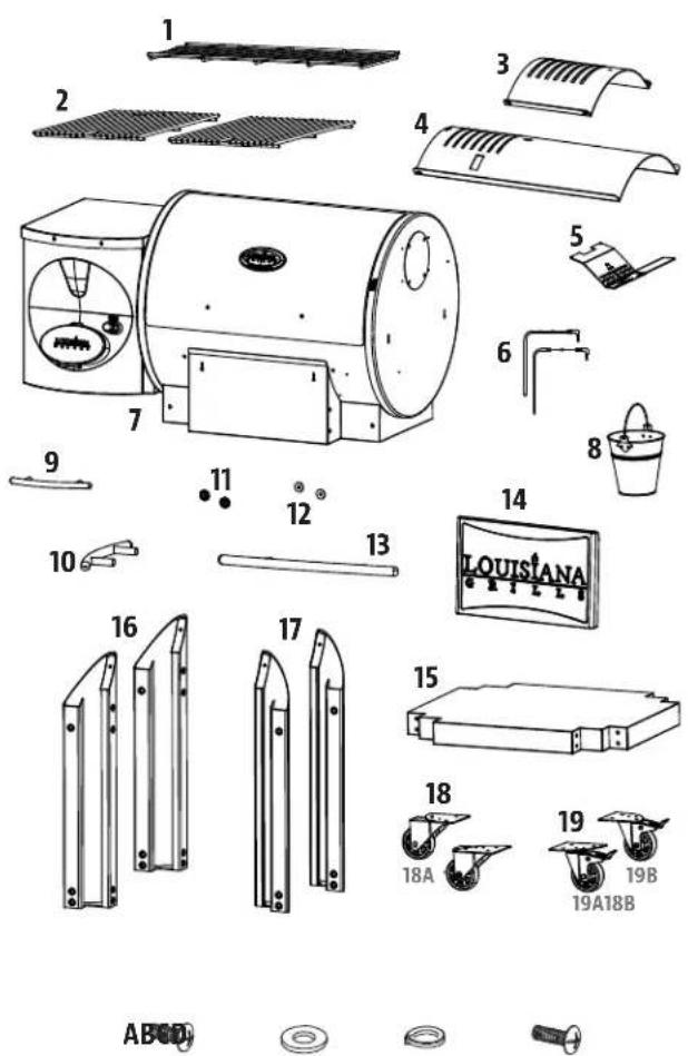 Louisiana Grills 10595 - PIEZAS DE REPUESTO - 1