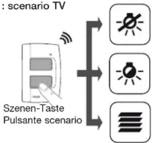 HAGER TRC270D - Funzione scenario - 1