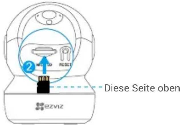 EZVIZ C6N 4MP - microSD-Karte installieren (optional) - 2