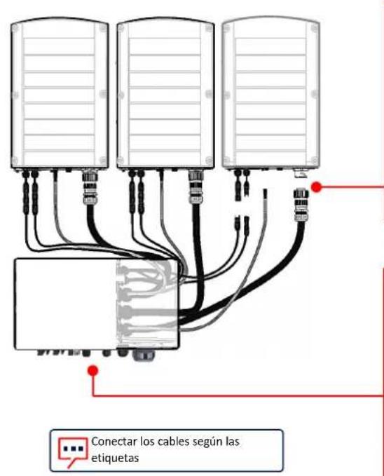 SolarEdge SE120KRW08IBNM4 - Conexión del cableado de interconexión - 1