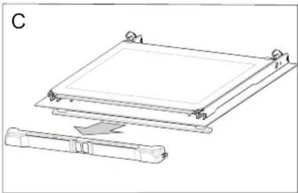 AMICA EBX 944 710 E - Removing the inner panel - 2