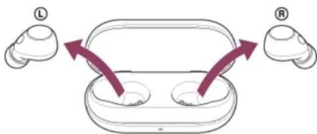 SONY WFC700N - Entrez en mode de pairage sur le casque. - 1