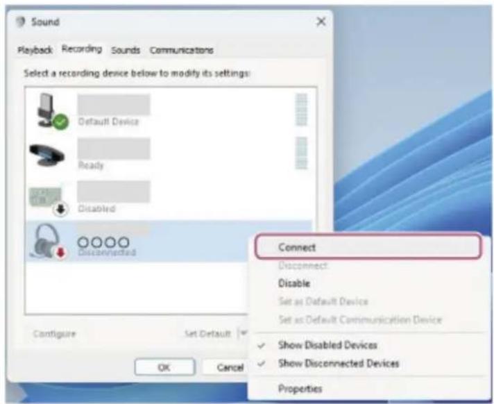 SONY WFC700N - Connexion à un ordinateur apparié (Windows 11) - 6