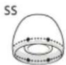 SONY WFC700N - Embouts d'oreillettes en caoutchouc de silicone hybride - 1