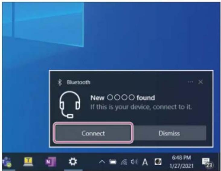 SONY WFC700N - Pour établir une connexion en utilisant la fonction Swift Pair - 1