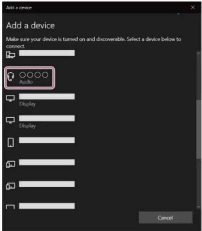SONY WFC700N - Pour établir une connexion sans utiliser la fonction Swift Pair - 4