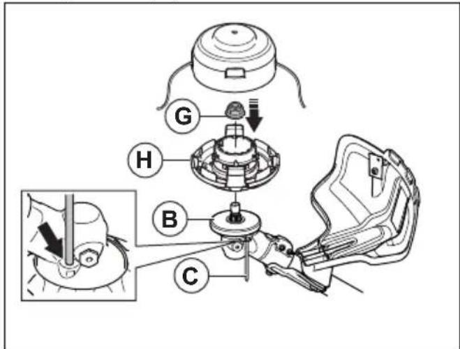 HUSQVARNA 525iRXT - Het grasmaaiblad verwijderen - 2