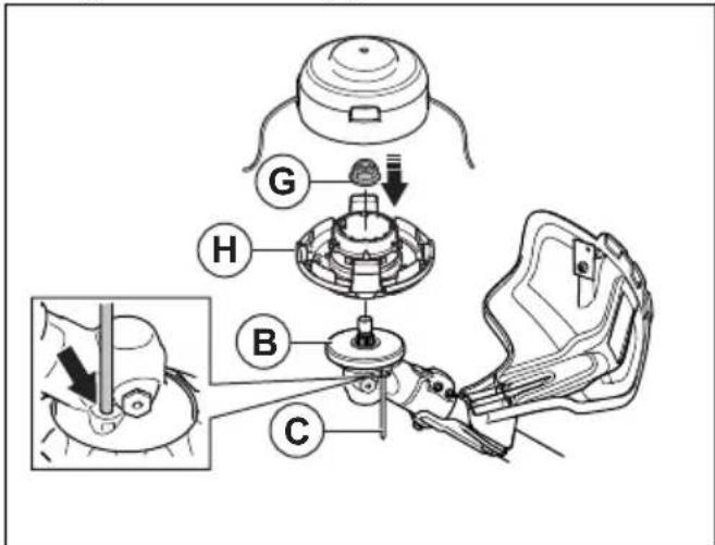 HUSQVARNA 525iRXT - So montieren Sie den Trimmerkopf E35B - 1