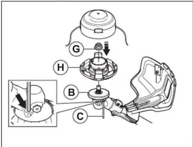 HUSQVARNA 525iRXT - Pour fixer la tête de désherbage E35B - 1