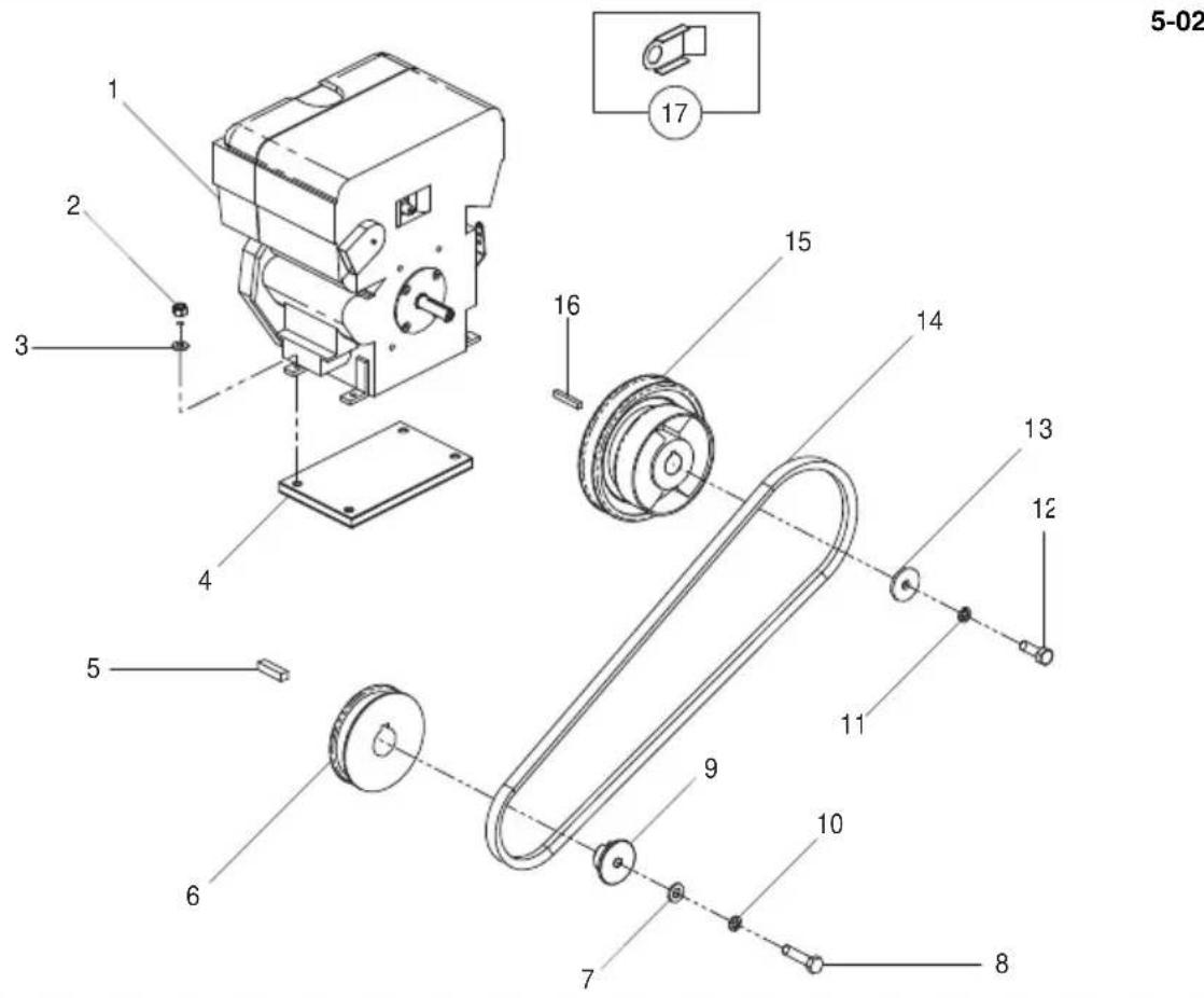 Lescha BELLE PCX 450 - Motor en Aandrijfset (Honda / Robin), Motor und antriebsbausatz (Honda / Robin), Motor og Gearkit (Honda / Robin), Motore e Kit trasmissione (Honda / Robin) - 1