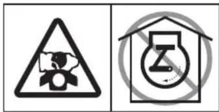 Lescha BELLE PCX 450 - F - Motor Waurschuwingssticker - 2