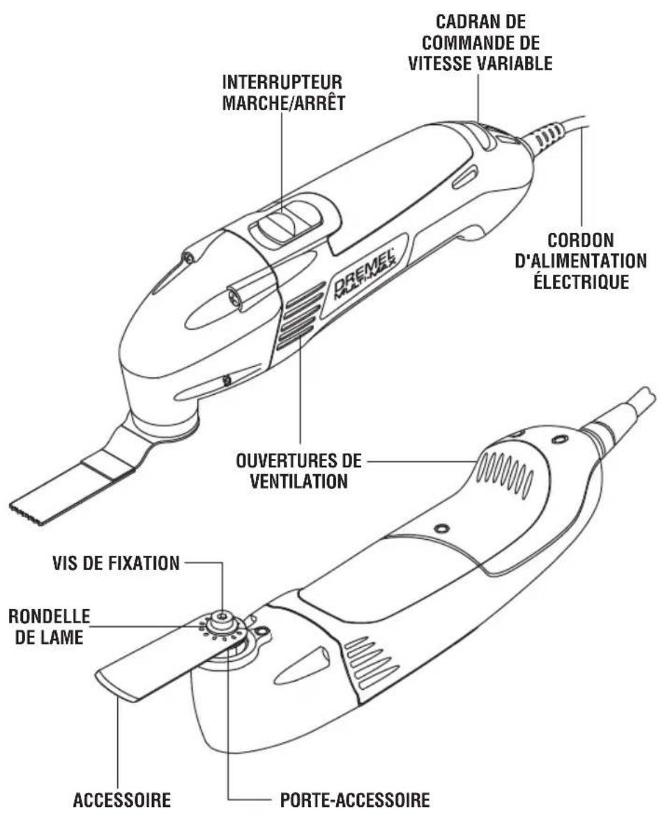 DREMEL MultiMax 6300 - Outil electrique oscillant Multi-Max modele 6300 - 1
