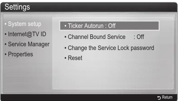 SAMSUNG UE32C8000XW - Settings - 1