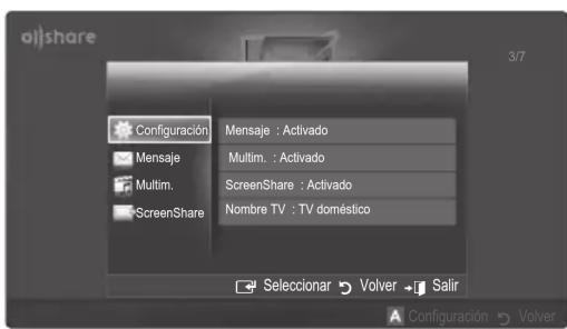 SAMSUNG UE32C8000XW - Configuración - 1