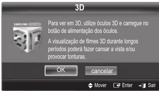 SAMSUNG UE32C8000XW - Como ver a imagem 3D - 1