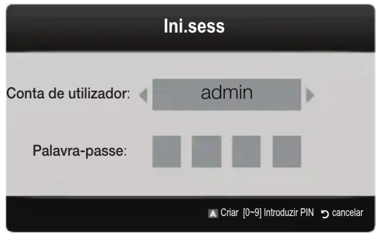 SAMSUNG UE32C8000XW - Inicio de sessao da conta - 1
