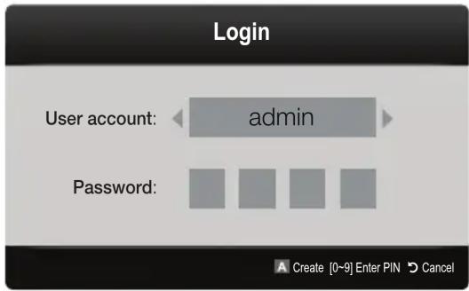 SAMSUNG UE32C8000XW - Account Login - 1