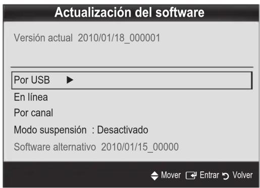 SAMSUNG UE32C8000XW - Actualización del software - 1