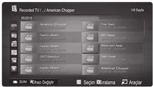 SAMSUNG UE32C8000XW - Kayitli TV Programimi Oynatma - 1