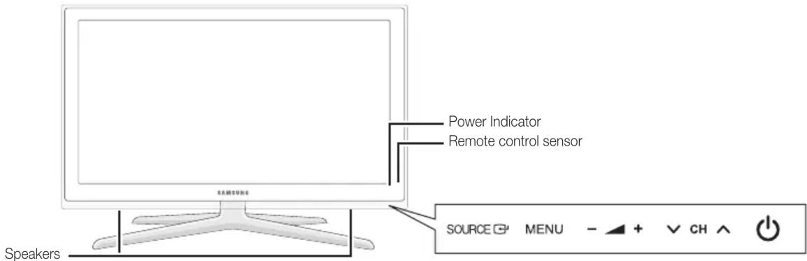 SAMSUNG UE32C8000XW - Viewing the Control Panel - 1