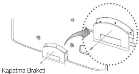 SAMSUNG UE32C8000XW - Kapatma Braketinin Montaji - 1