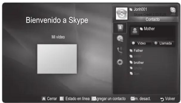 SAMSUNG UE32C8000XW - Skype - 1