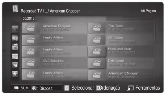 SAMSUNG UE32C8000XW - Reproduzir o programa de televisão gravado - 1