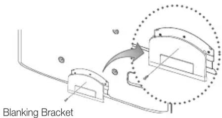 SAMSUNG UE32C8000XW - Assembling the Blanking Bracket - 1